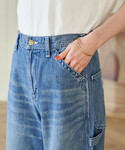 ワイドパンツ ジーンズ デニム デニムパンツ ...の詳細画像3