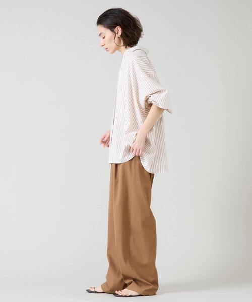 「Liesse」 長袖シャツ - ベージュ レディース_画像10