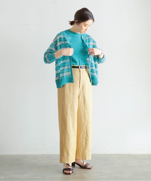 「NOMBRE IMPAIR」 ノースリーブニット FREE カーキ レディース_画像2