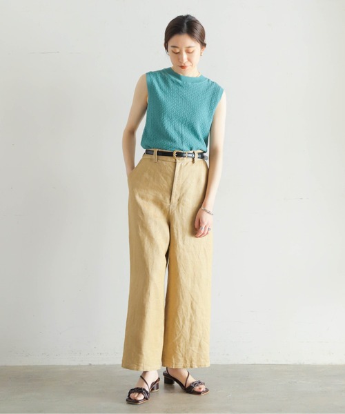 「NOMBRE IMPAIR」 ノースリーブニット FREE カーキ レディース_画像6