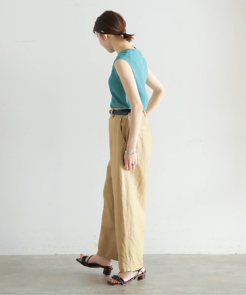 「NOMBRE IMPAIR」 ノースリーブニット FREE カーキ レディース_画像8