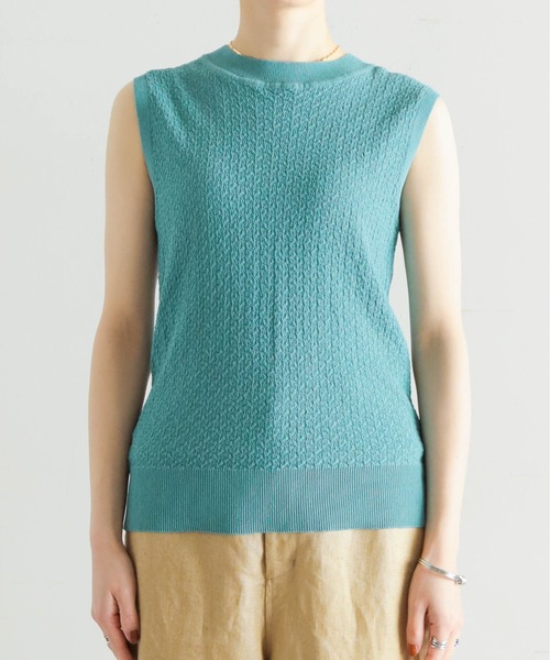 「NOMBRE IMPAIR」 ノースリーブニット FREE カーキ レディース_画像9