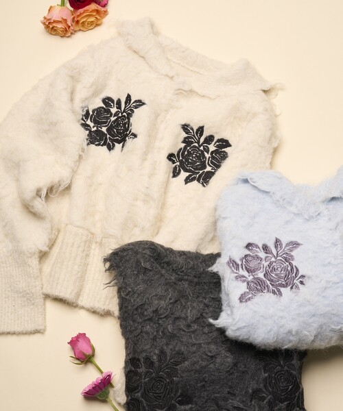 「Firsthand」 ニットカーディガン FREE チャコールグレー レディース_画像3