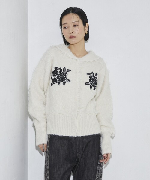 「Firsthand」 ニットカーディガン FREE チャコールグレー レディース_画像5