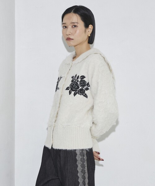 「Firsthand」 ニットカーディガン FREE チャコールグレー レディース_画像8