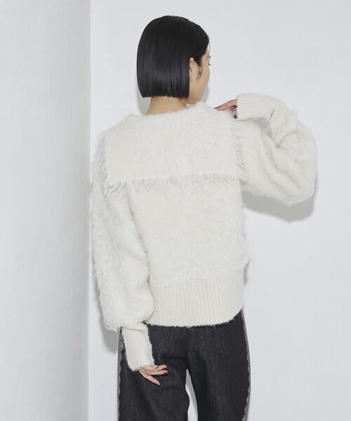 「Firsthand」 ニットカーディガン FREE チャコールグレー レディース_画像9