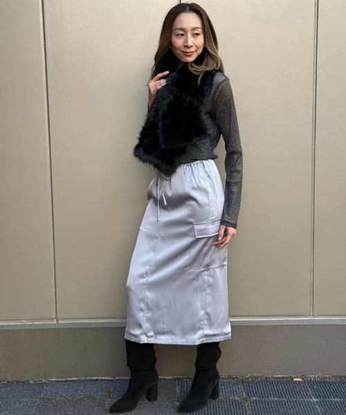 「BANANA REPUBLIC FACTORY STORE」 スカート M ベージュ レディース_画像7