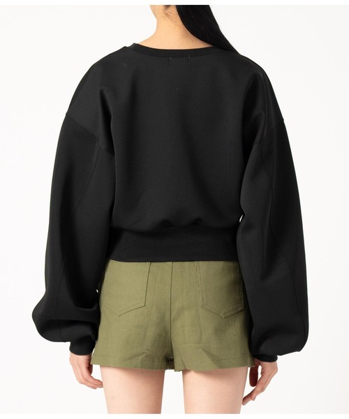 「ANAP」 スウェットカットソー FREE ブラック レディース_画像6