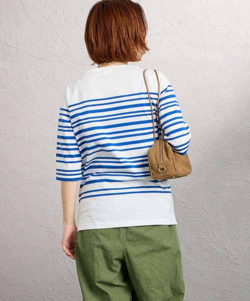 新品未使用♡オーシバル♡ボーダーカットソー ORCIVAL（オーシバル） tシャツ ボートネック 5分袖ボーダーカットソー