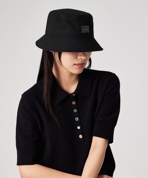 Paul Smith ブラック バケットハット Paul Smith（ポール・スミス） 帽子 ハット レディース ウィメンズ