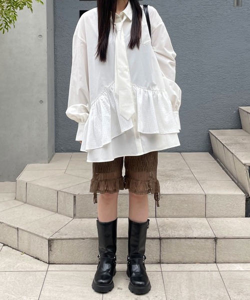 CIAOPANIC（チャオパニック） ハーフパンツ パンツ 裾フリルレース