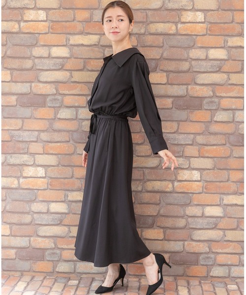 「PREFERIR」 シャツワンピース SMALL モカ レディース_画像9