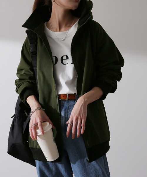 「HUG.U」 マウンテンパーカー M グレー系その他 レディース_画像2
