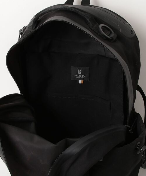 「TRAVEL SHOP MILESTO」 リュック フリ- ブラック レディース_画像4