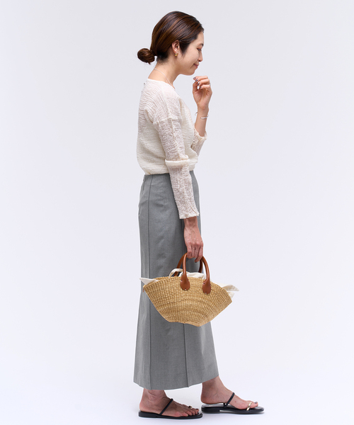 「IENA」 パンツ 36 グレー レディースの画像