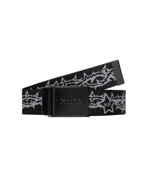 huf ブラック レザーベルト HUF（ハフ）の「NORTON LEATHER BELT / HUF ハフ レザーベルト（ベルト