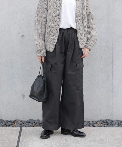 「かぐれ」 カーゴパンツ FREE グリーン レディースの画像