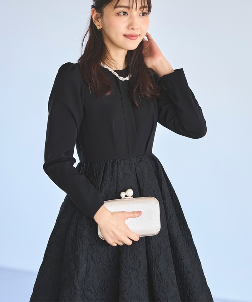 「RUIRUE BOUTIQUE」 ドッキングワンピース S ブラック レディースの画像