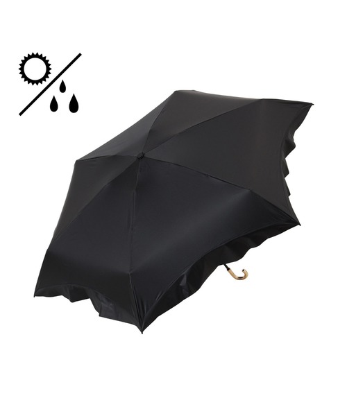 『美品 』BURBERRY 晴雨兼用傘 折り畳み傘 一級遮光 ブラック Francfranc（フランフラン） 日傘 折りたたみ傘 折り畳み 晴雨兼用