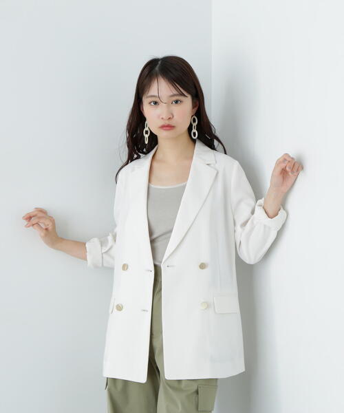 「N.(N. Natural Beauty Basic)」 テーラードジャケット SMALL ネイビー レディース_画像7