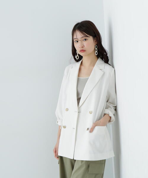 「N.(N. Natural Beauty Basic)」 テーラードジャケット SMALL ネイビー レディース_画像8