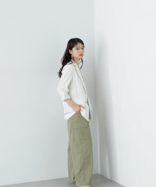 「N.(N. Natural Beauty Basic)」 テーラードジャケット SMALL ネイビー レディース_画像9