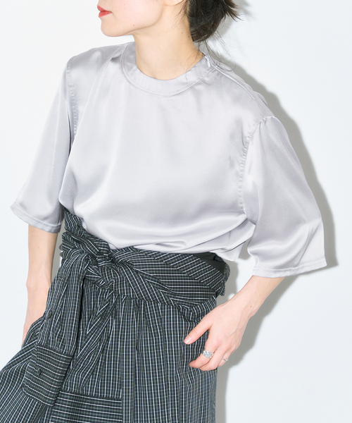 cityshop satin tシャツ　サテン　カットソー CITYSHOP（シティショップ） tシャツ 「追加2」SATIN Tシャツ