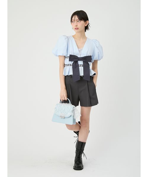 LILY BROWN（リリーブラウン） tシャツ 「L.B CANDY STOCK」ペプラム