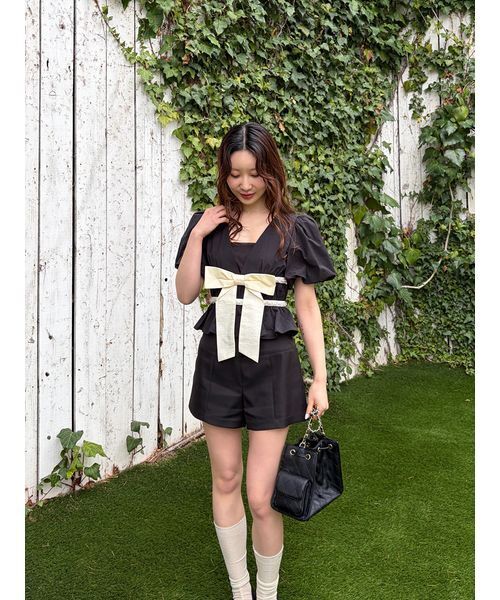 LILY BROWN（リリーブラウン） tシャツ 「L.B CANDY STOCK」ペプラム 