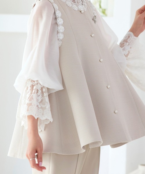 「RUIRUE BOUTIQUE」 セットアップ S ベージュ レディース_画像5