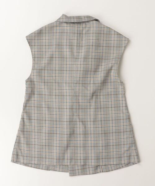 「pom ponette junior」 「KIDS」ノースリーブワンピース L グレー キッズ_画像2