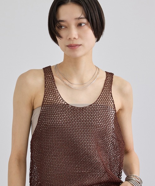 ジュンヤワタナベ　メッシュタンクトップ ベスト size M新品 SALON adam et rope'（サロン アダム エ ロペ） タンクトップ
