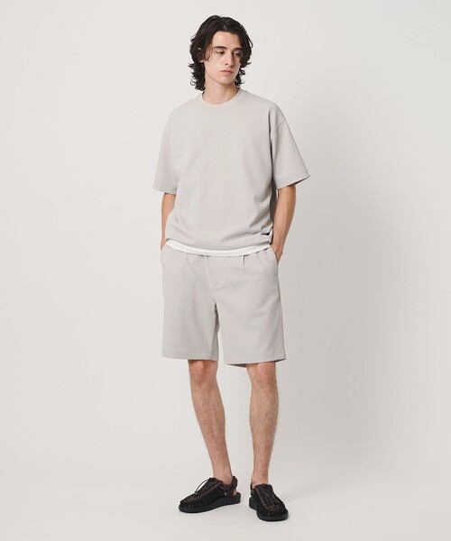 tシャツ Air Dobby ワイドテーパード クルーネック Tシャツ ヨコストレッチ 吸水速乾 ウォッシャブル メンズの画像