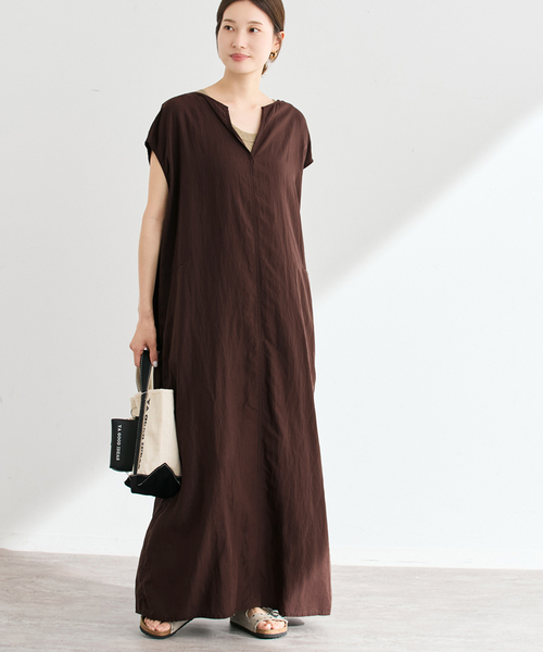 ワンピース 「洗濯機洗い可 / 追加」フィブリルポプリンサックDRESS 2