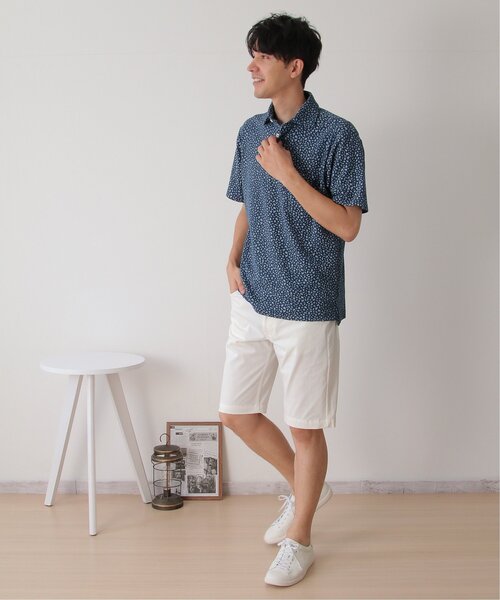 「IKKA LOUNGE」 半袖ポロシャツ X-LARGE ホワイト メンズ_画像6