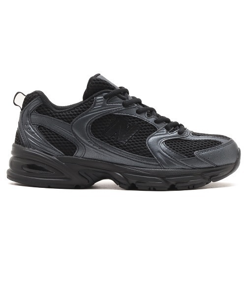 「New Balance」 ローカットスニーカー 23.5cm ブラック メンズ_画像2
