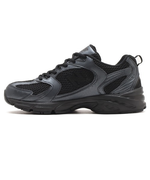 「New Balance」 ローカットスニーカー 23.5cm ブラック メンズ_画像3
