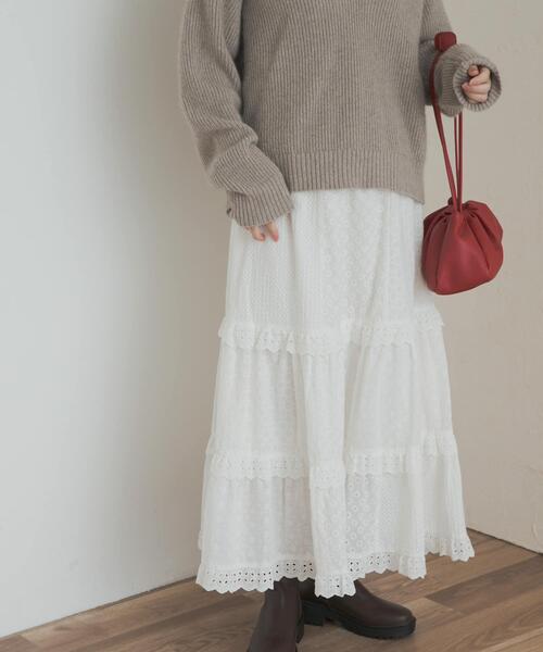 「URBAN RESEARCH DOORS」 ロングスカート MEDIUM ブラック レディース_画像3