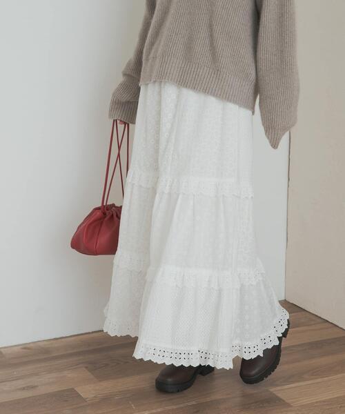 「URBAN RESEARCH DOORS」 ロングスカート MEDIUM ブラック レディース_画像6