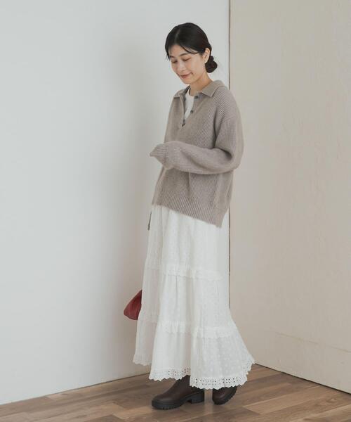 「URBAN RESEARCH DOORS」 ロングスカート MEDIUM ブラック レディース_画像8