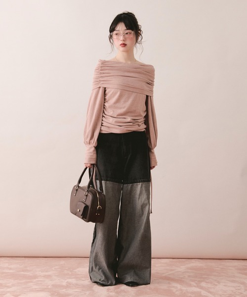 「loin nuit」 デニムパンツ MEDIUM ブルー レディース_画像2