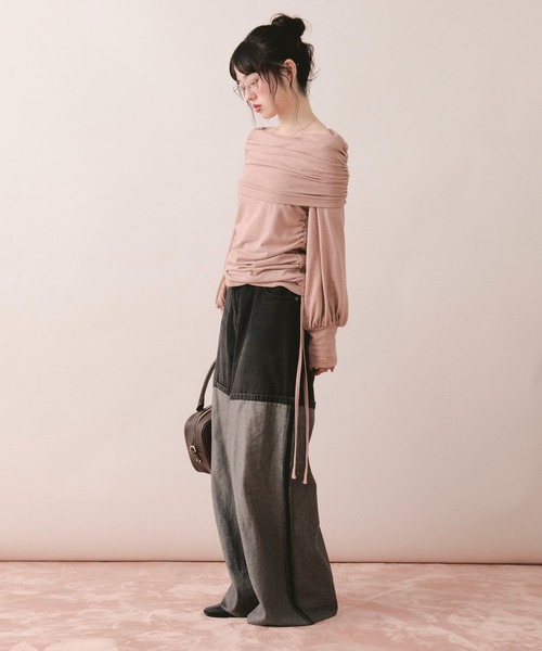 「loin nuit」 デニムパンツ MEDIUM ブルー レディース_画像3