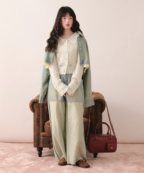 「loin nuit」 デニムパンツ MEDIUM ブルー レディース_画像5