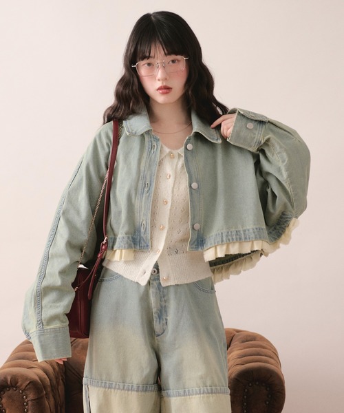 「loin nuit」 デニムパンツ MEDIUM ブルー レディース_画像7