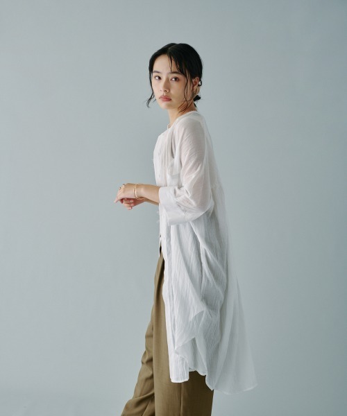 「terrace」 7分袖ブラウス MEDIUM ブラック レディース_画像4