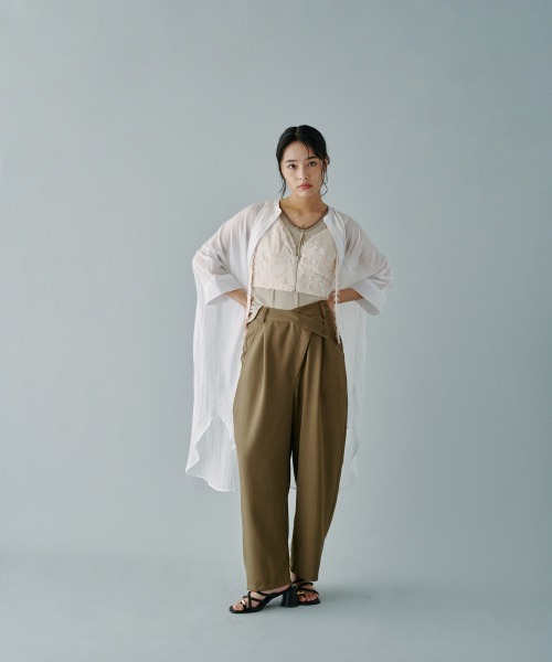 「terrace」 7分袖ブラウス MEDIUM ブラック レディース_画像9