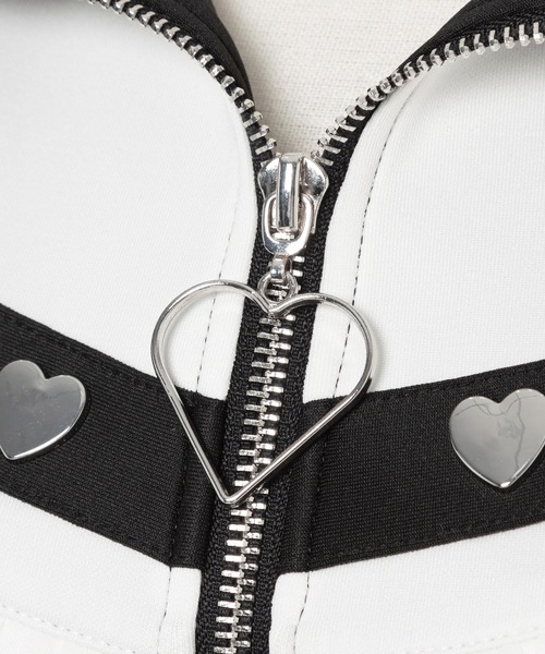 「DearMyLove」 半袖ワンピース LARGE ブラック×ホワイト レディース_画像3