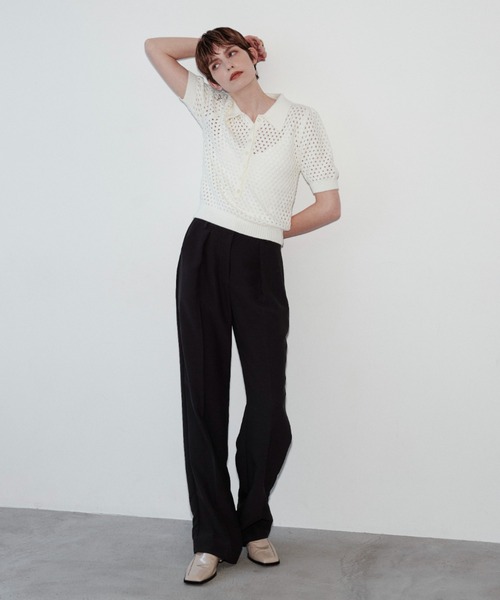 「styling/」 パンツ 0 ブラック レディース_画像4