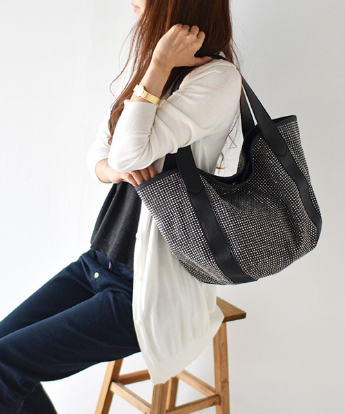 VitaFelice（ヴィータフェリーチェ） トートバッグ ラインストーン