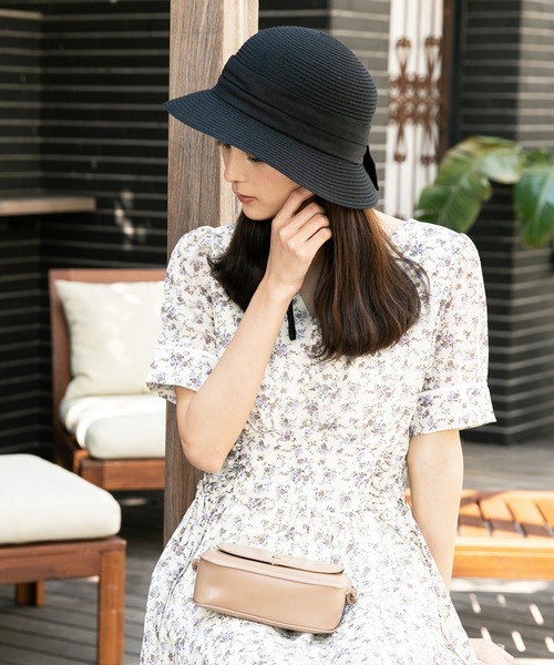✨ほぼ未使用✨ブルキナ帽 ストローハット レザータッセル付き miniministore 帽子 ハット 麦わら帽子 ストローハット